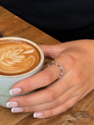 Emma Pearl Ring - Stainless Steel