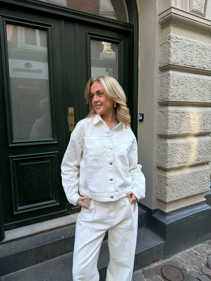 Luna Denim Jacket - White
