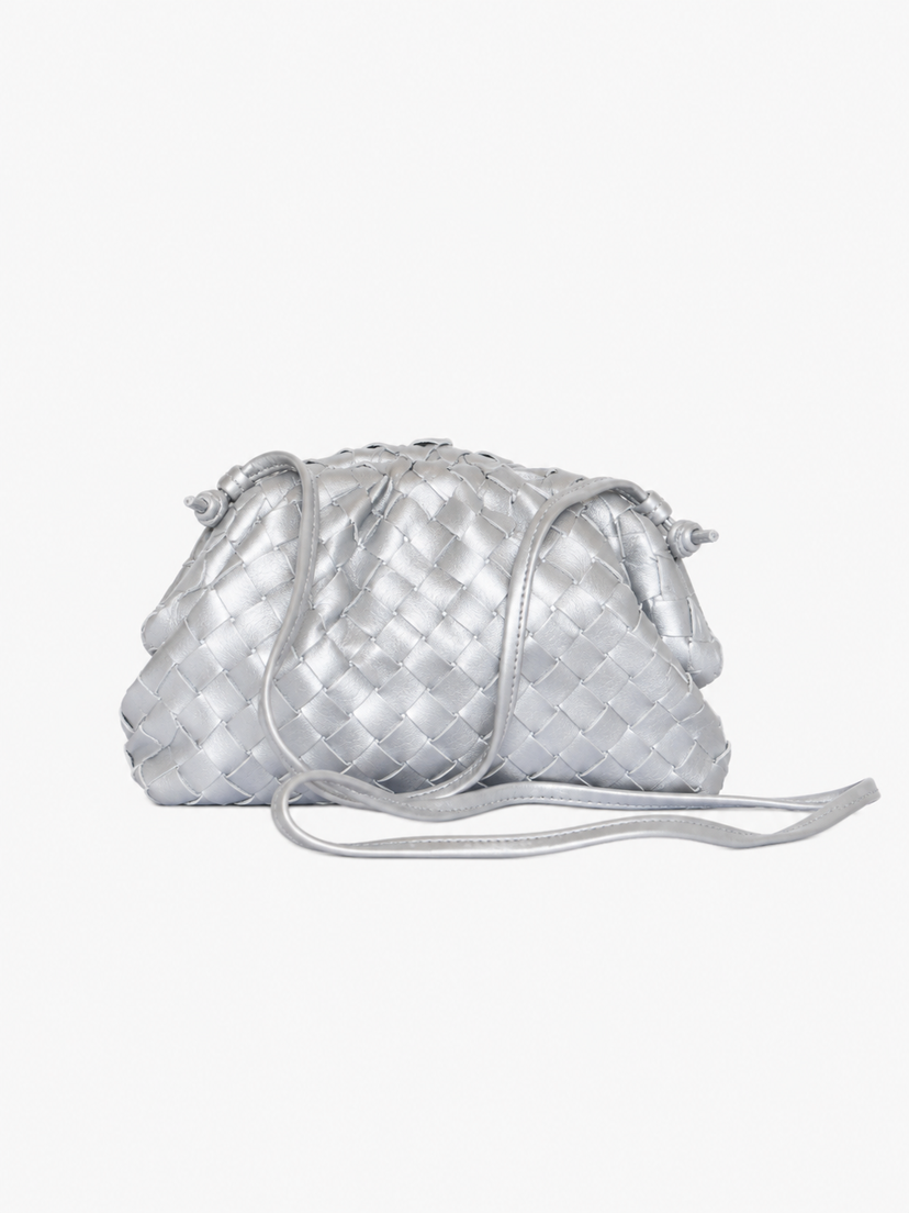 Aya Small Clutch - Silver