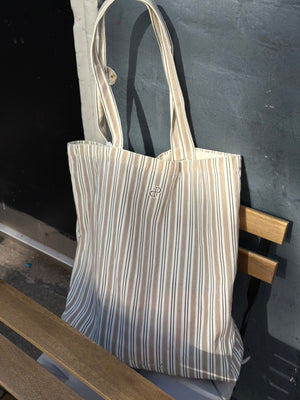 Tote Bag - Dark Brown Stripe