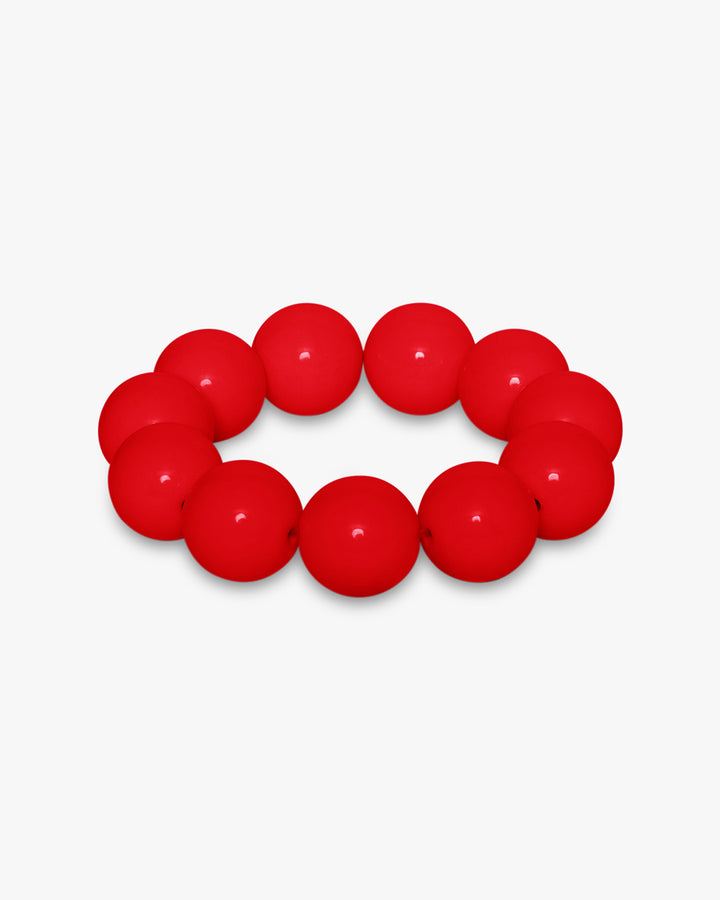 Billie Chunky Pearl Bracelet - Red