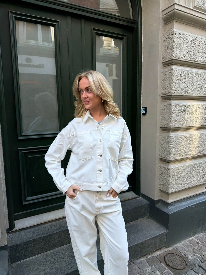 Luna Denim Jacket - White