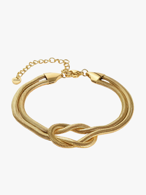 Linea Knot Bracelet - Gold Plated