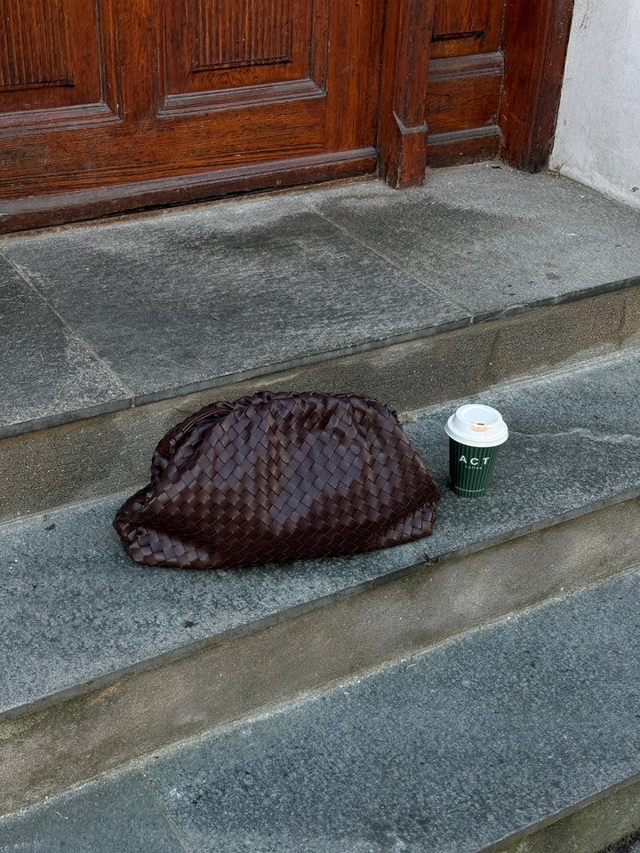 Bianca XL Clutch - Dark Brown
