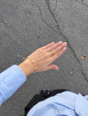 Rikke Pearl Bracelet - Gold Plated