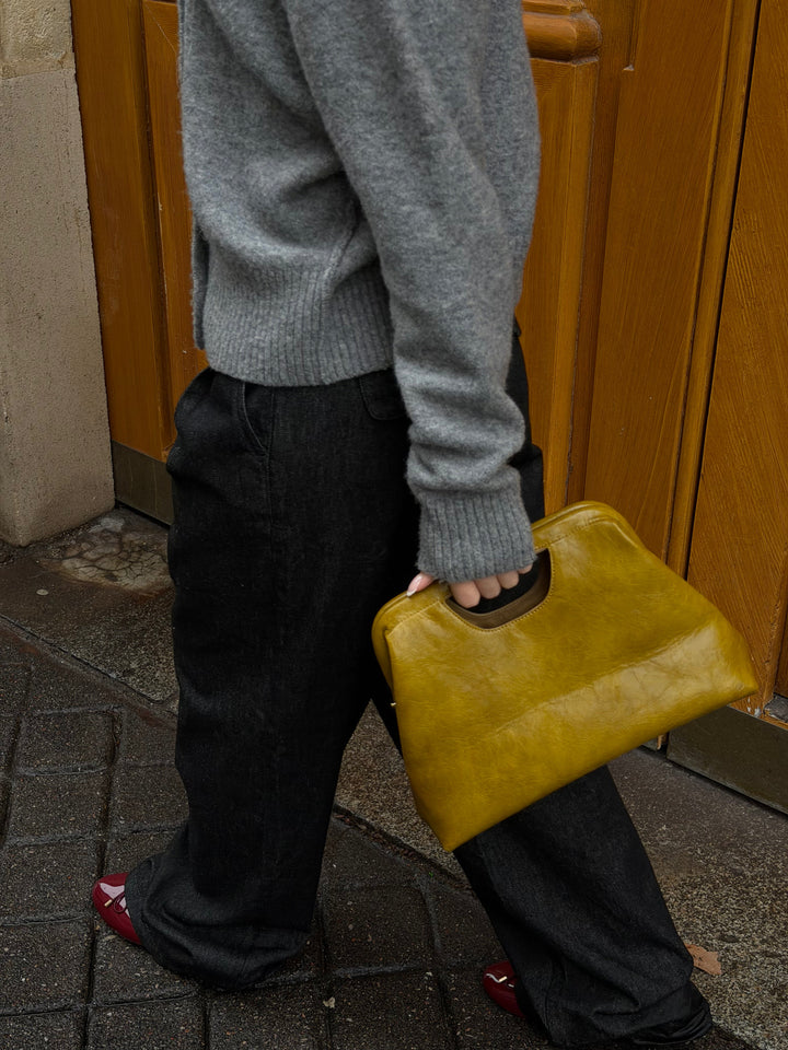 Asta Handbag - Dark Mustard