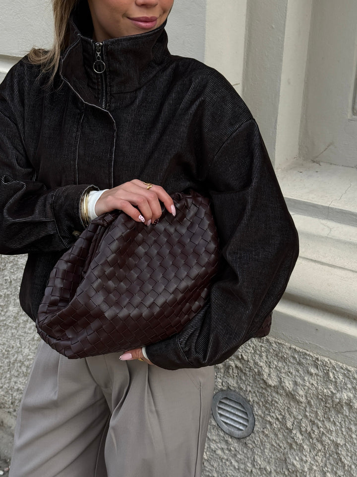 Bianca XL Clutch - Dark Brown