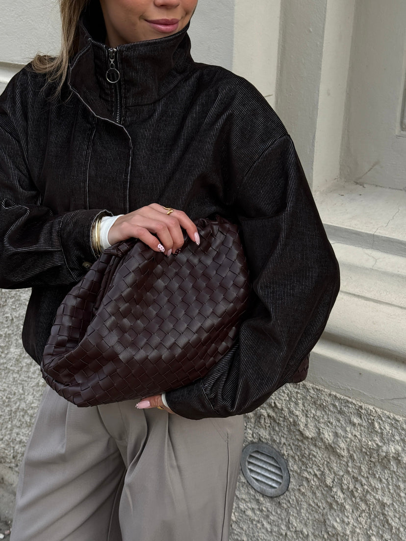 Bianca XL Clutch - Dark Brown