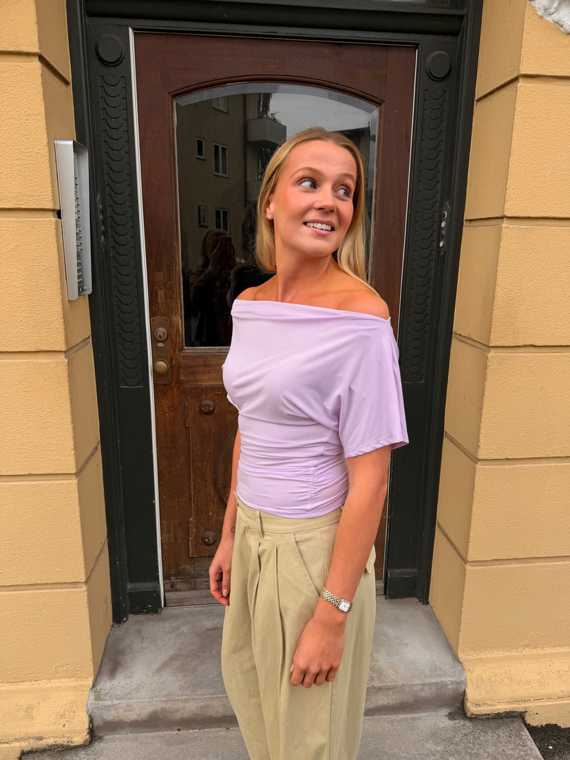 Ina Off Shoulder Top - Lavender Purple