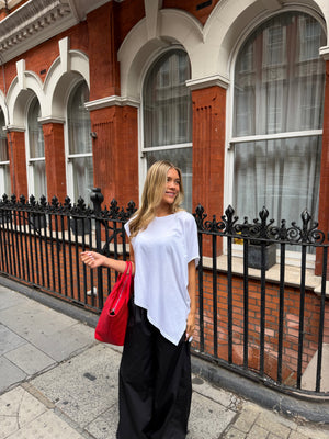 Amelia Drop Top - White