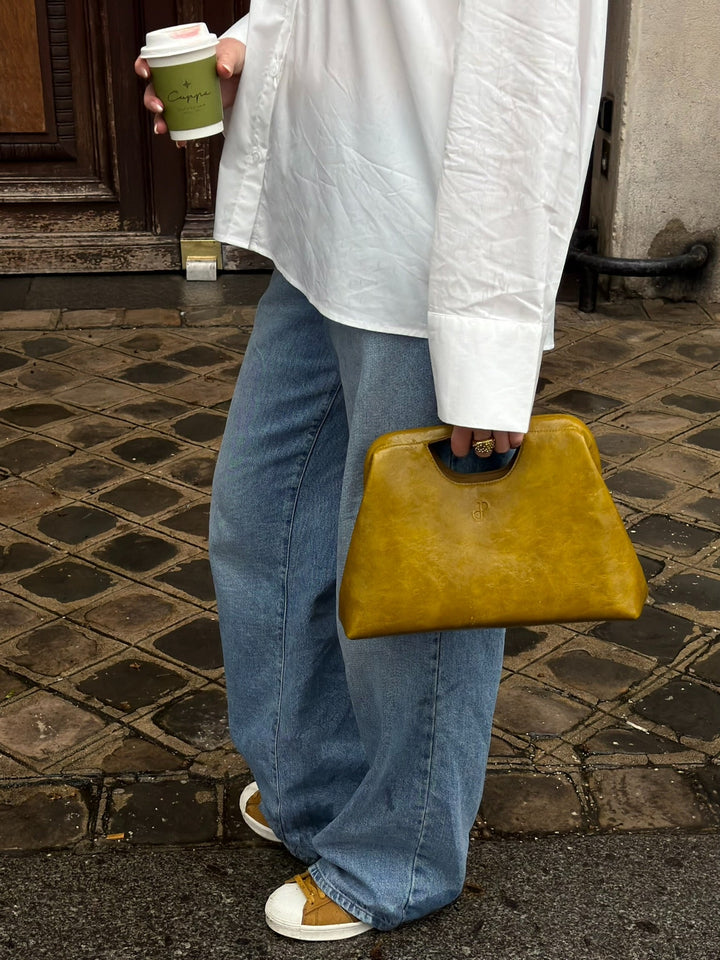 Asta Handbag - Dark Mustard