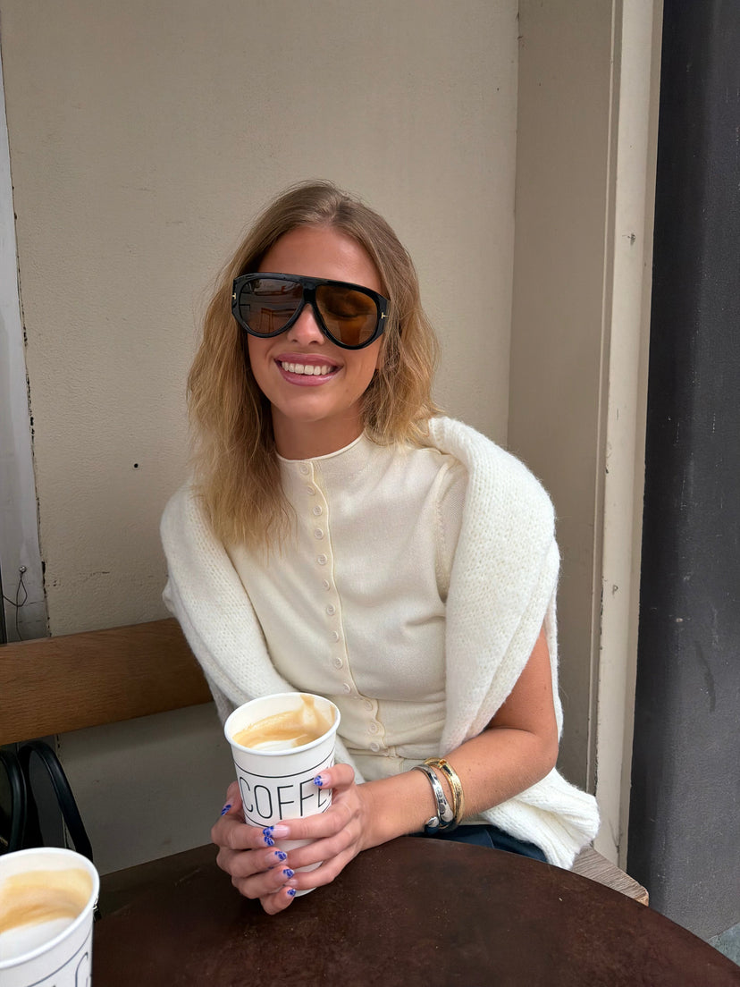 Juliet Chunky Sunglasses - Black/Yellow