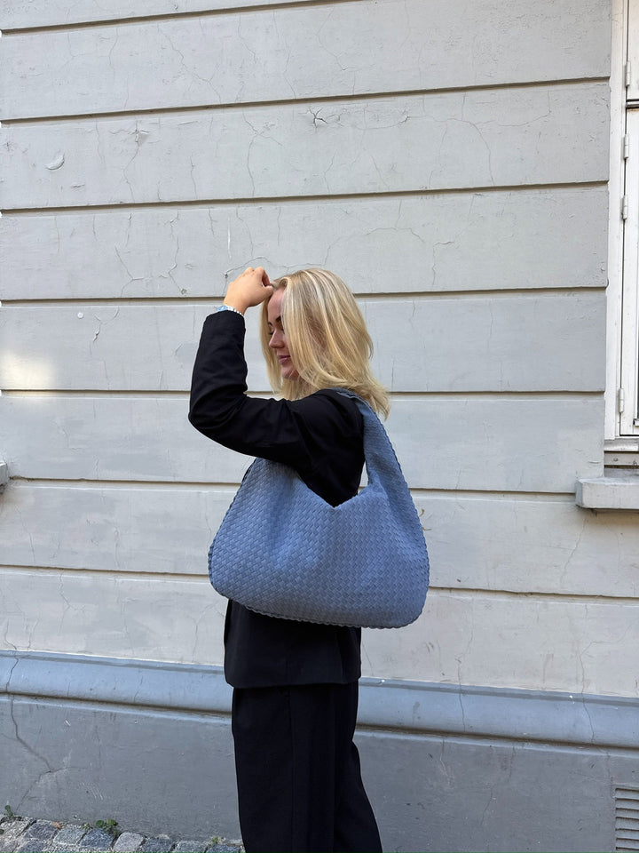 Charlotte Bag Faux Suede - Denim Blue