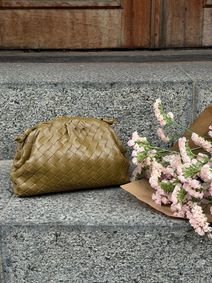 Aya Small Clutch - Dark Olive