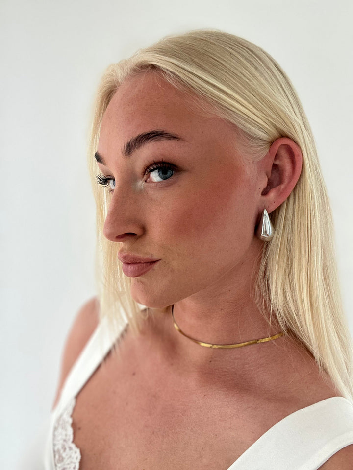 Sascha Large Drop Earrings - Stainless Steel