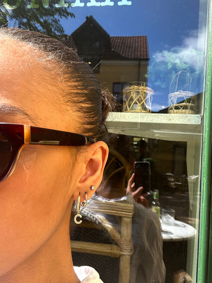Letter Earrings - Gold Plated