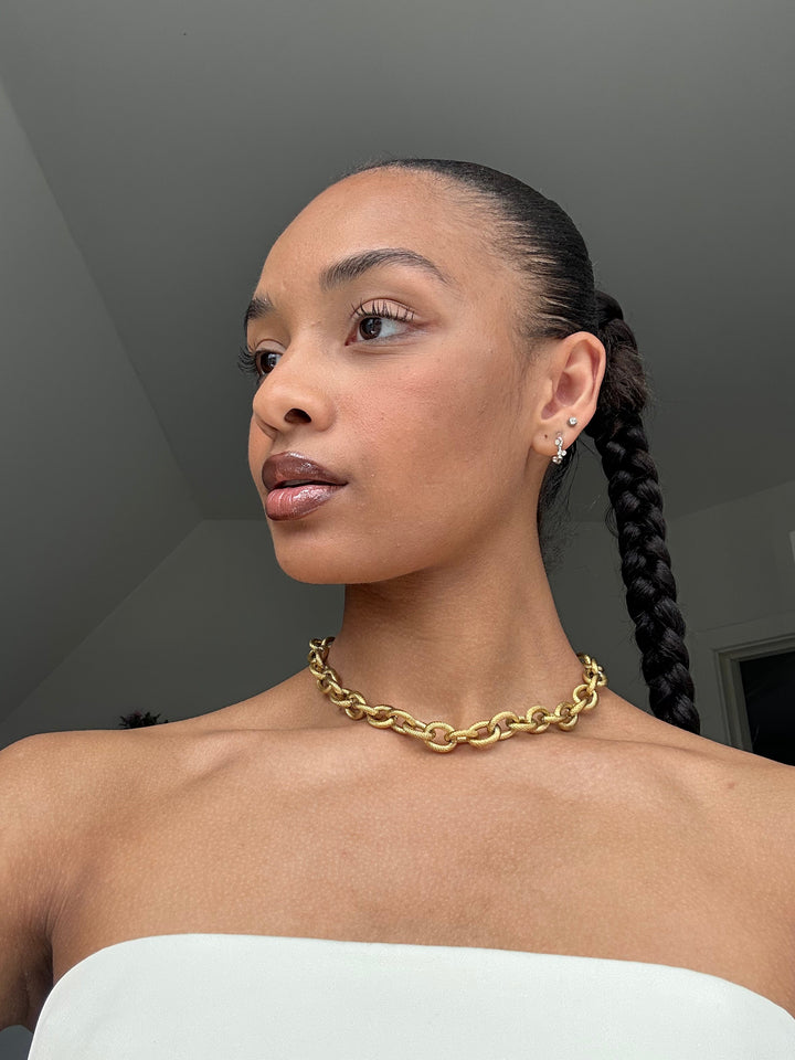 Julie Chunky Chain Necklace - Gold Plated