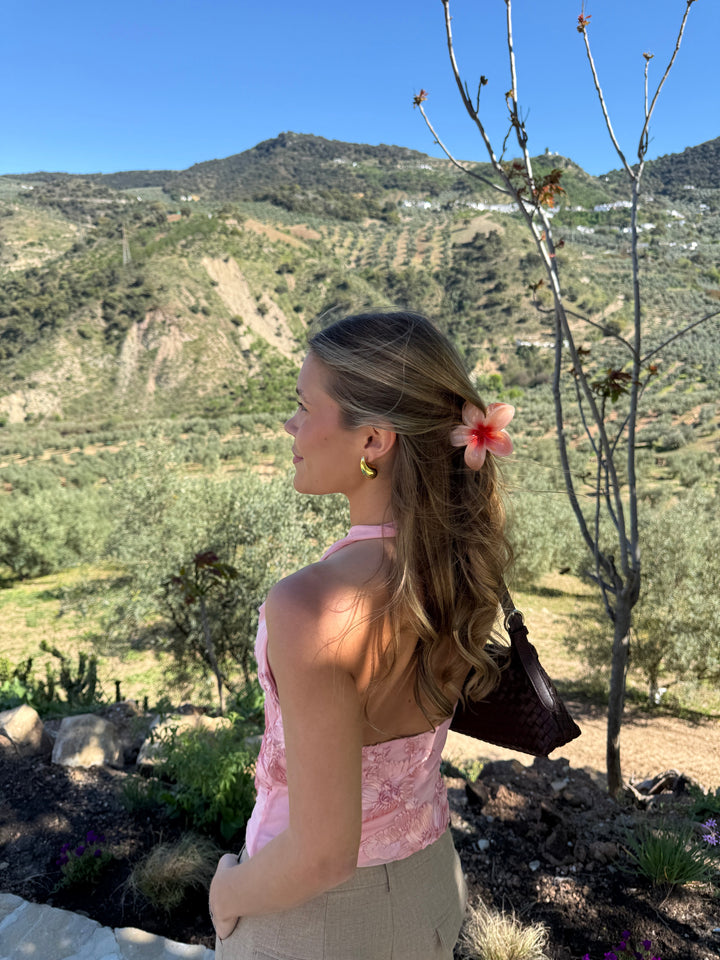Gry Flower Hairclip - Peach