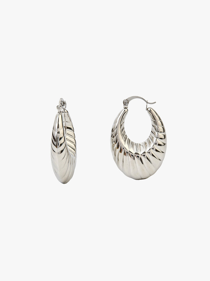Sira Stroke Earrings - Stainless Steel