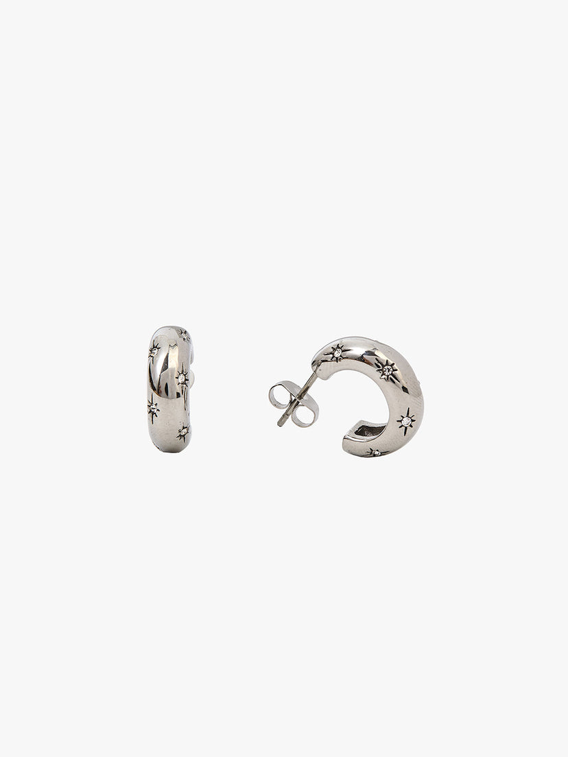 Lynn Small Stone Earrings - Stainless Steel