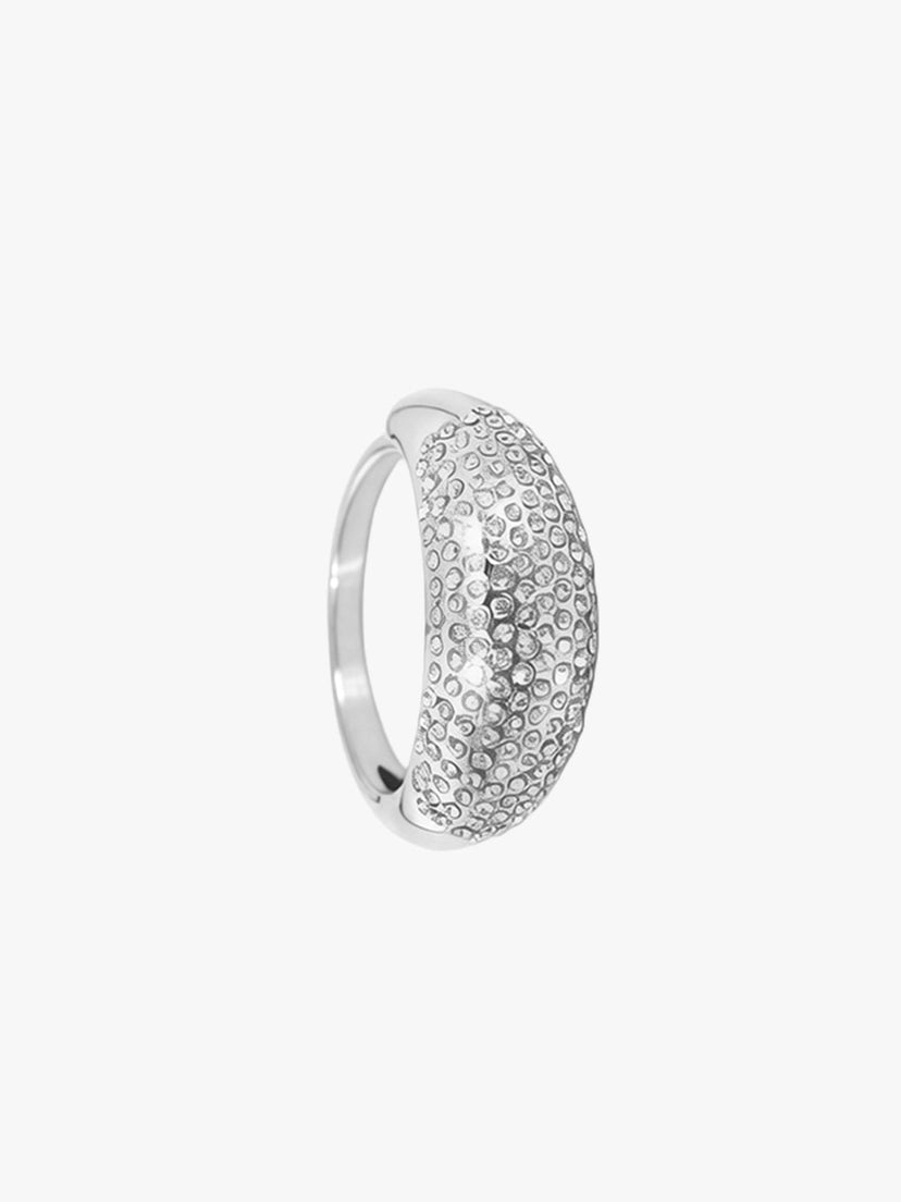 Alberta Covered Stone Ring - Stainless Steel