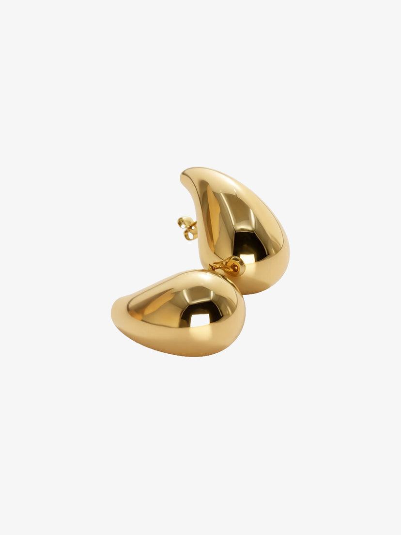 Sascha Medium Drop Earrings - Gold Plated