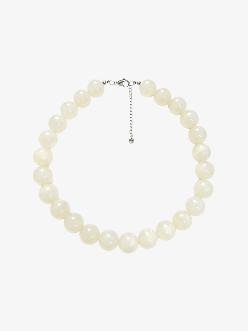 Joanna Pearl Necklace - White
