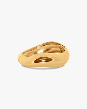 Lima Asymmetric Bangle Bracelet - Gold Plated