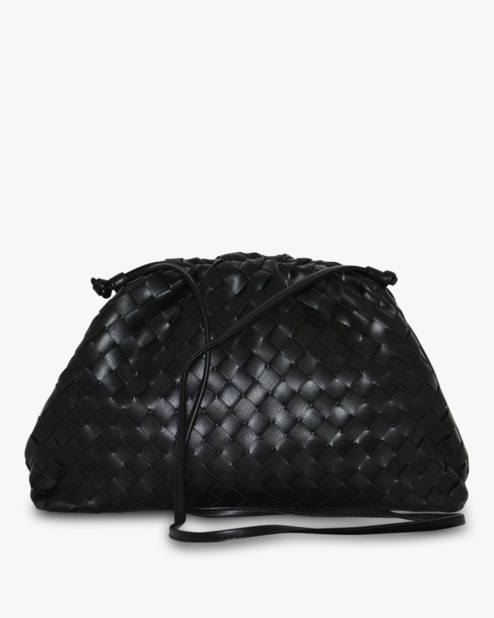 Aya Large Clutch - Black
