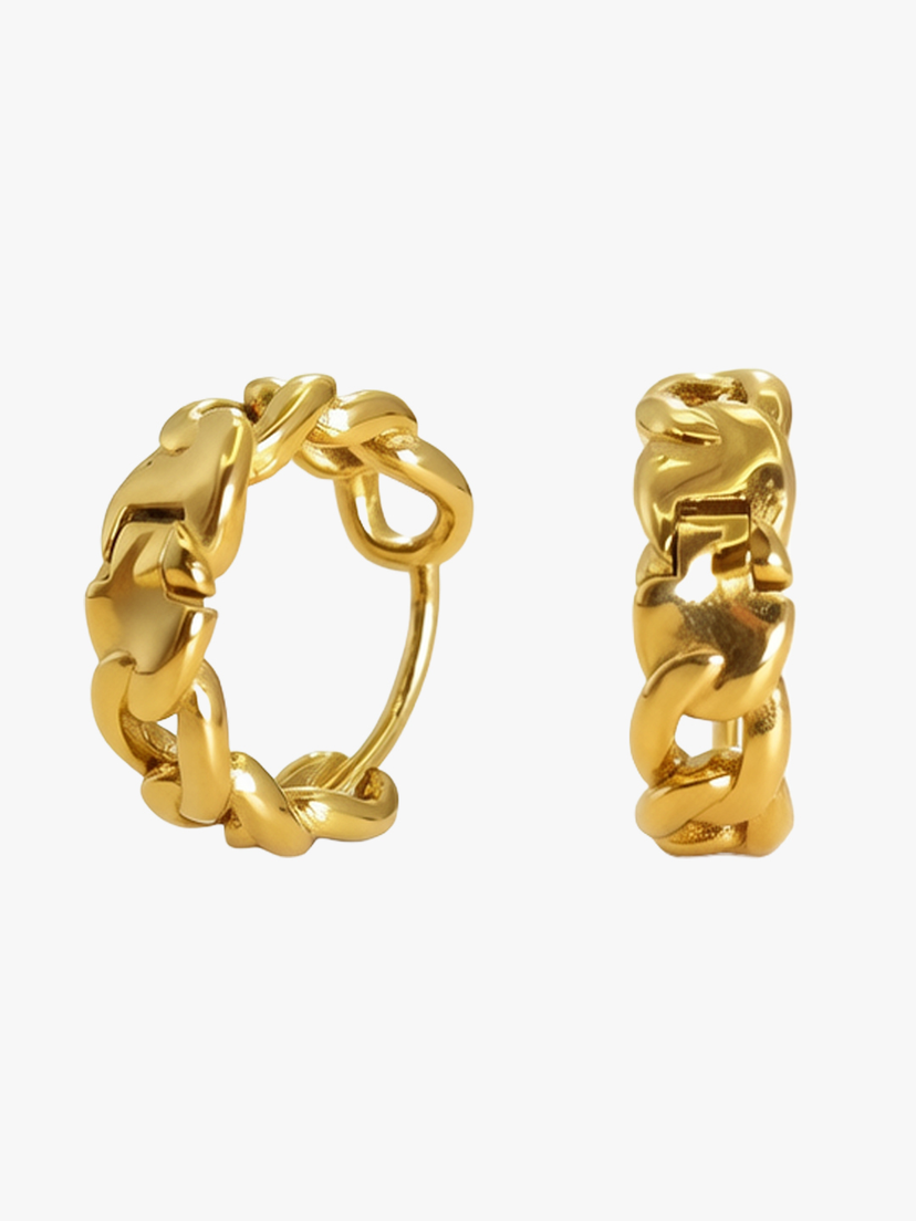 Sadie Small Chain Earrings - Gold Plated