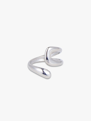 Oline Double Open Ring - Stainless Steel