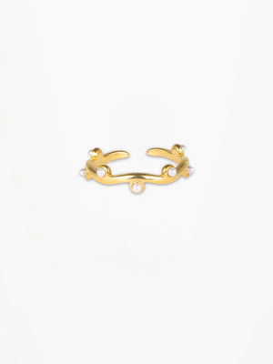 Emma Pearl Ring - Gold Plated