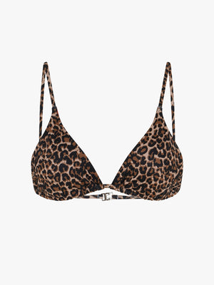 Elena Bikini Top - Black Leopard
