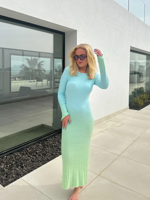 Nelly Dress - Lake Blue