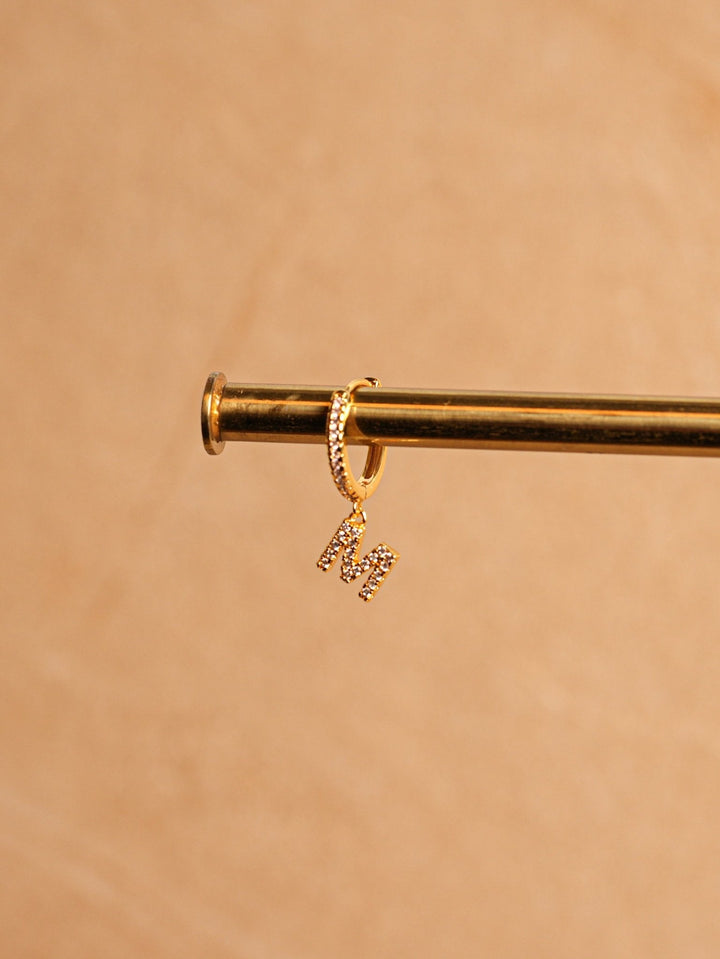 Letter Earrings - Gold Plated