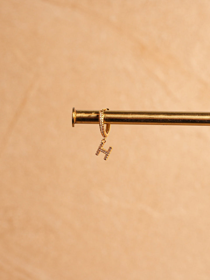 Letter Earrings - Gold Plated