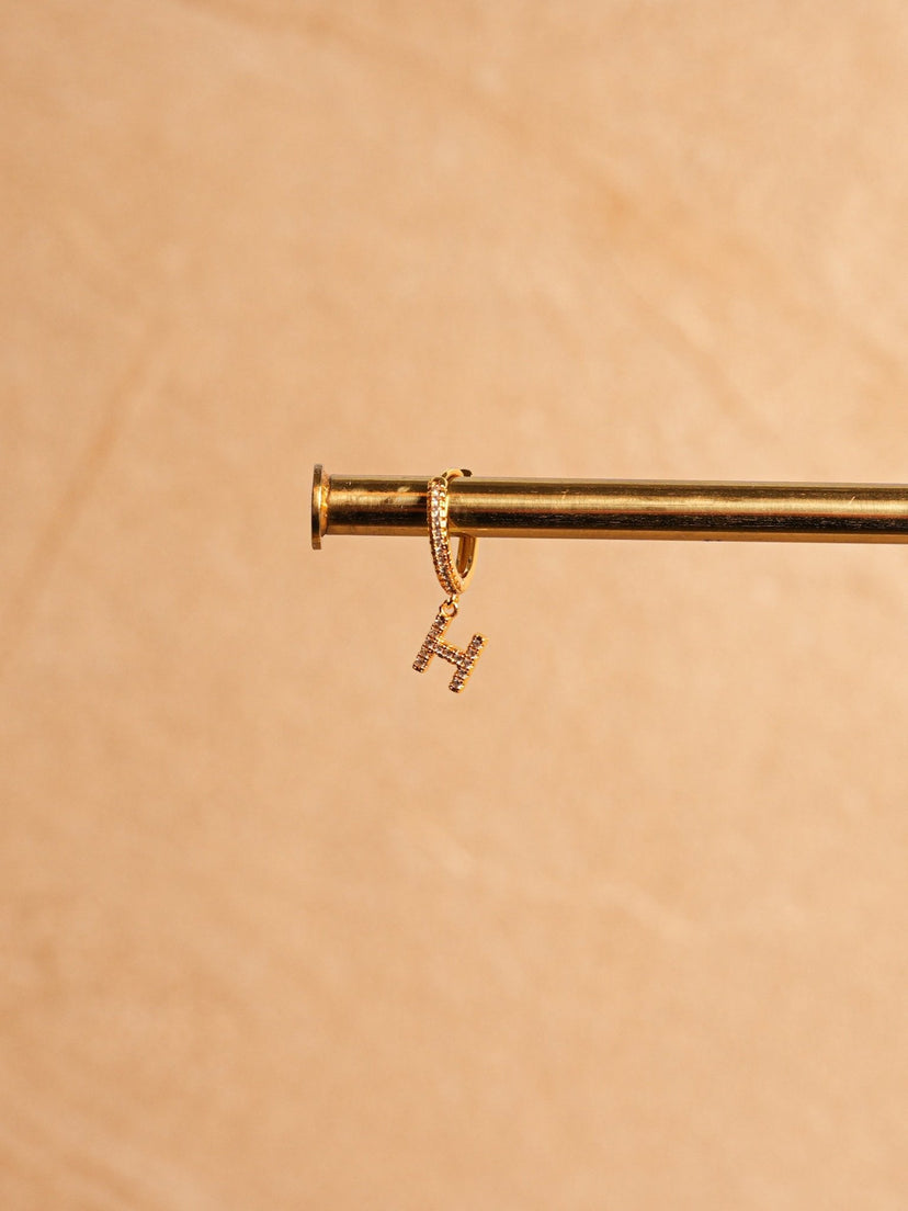 Letter Earrings - Gold Plated