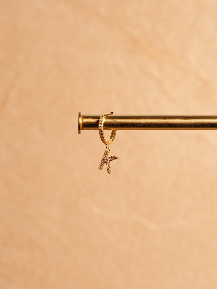 Letter Earrings - Gold Plated