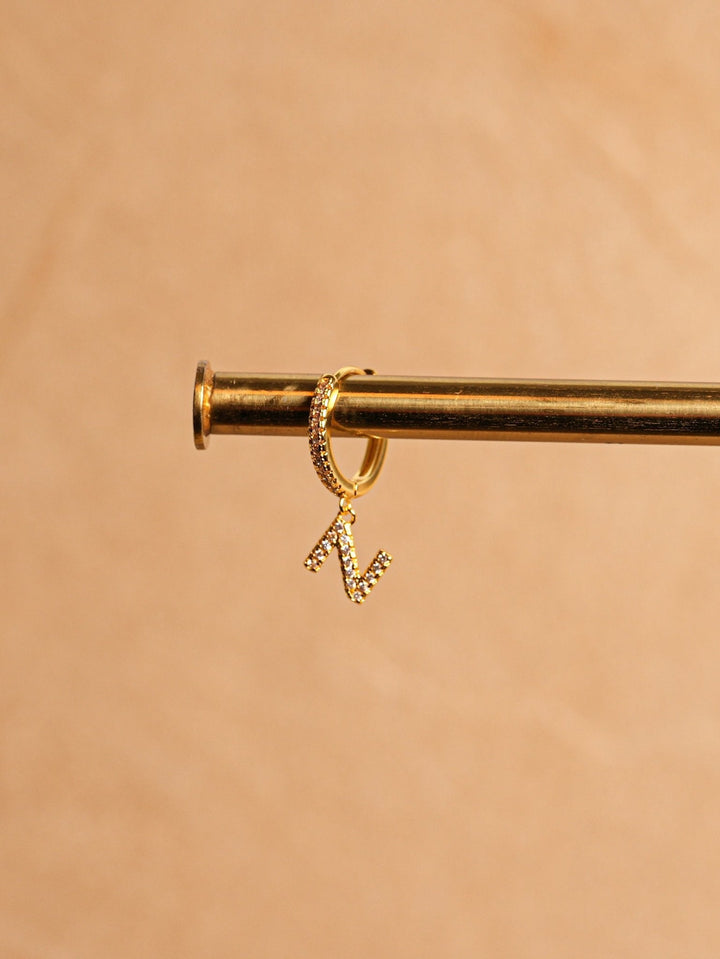 Letter Earrings - Gold Plated