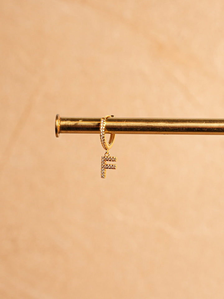 Letter Earrings - Gold Plated