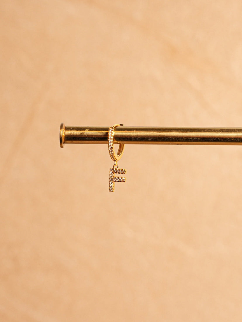 Letter Earrings - Gold Plated