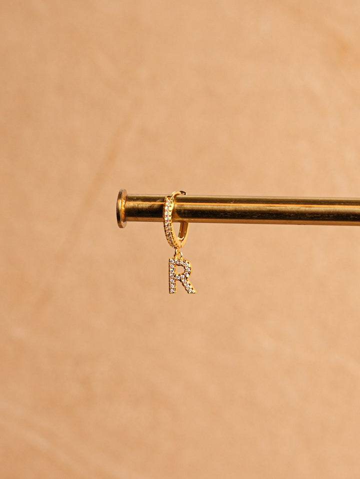 Letter Earrings - Gold Plated
