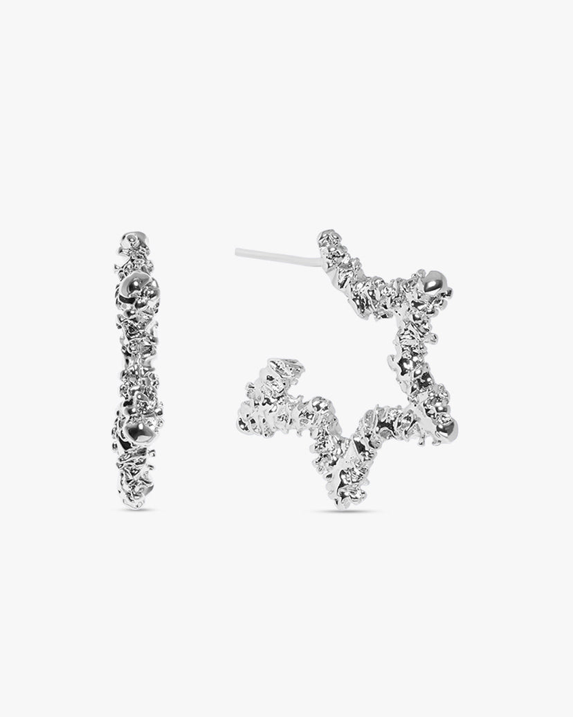 Mathilde Large Earrings - Silver Plated