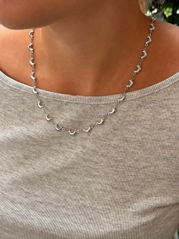 Moon Necklace - Stainless Steel