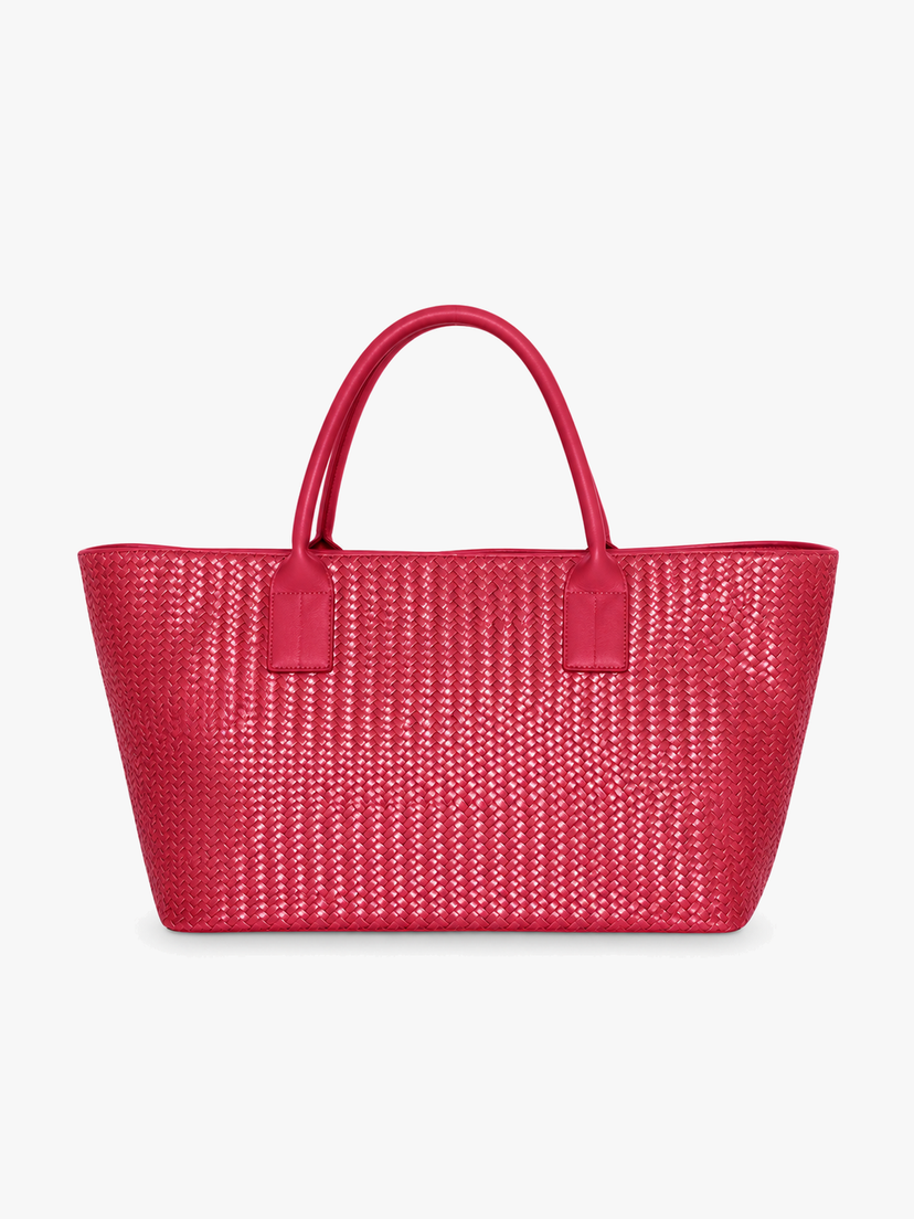 Noa Braided Bag - Rose Red