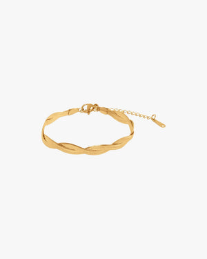 Rebecca Twist Bracelet - Gold Plated