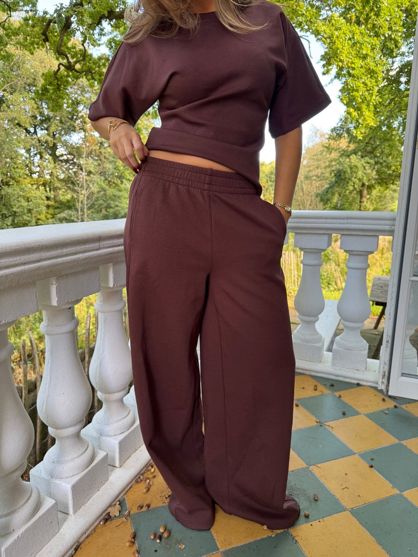 Barrel Riley's Riley Barrel Leg Sweatpants - Dark Brown
