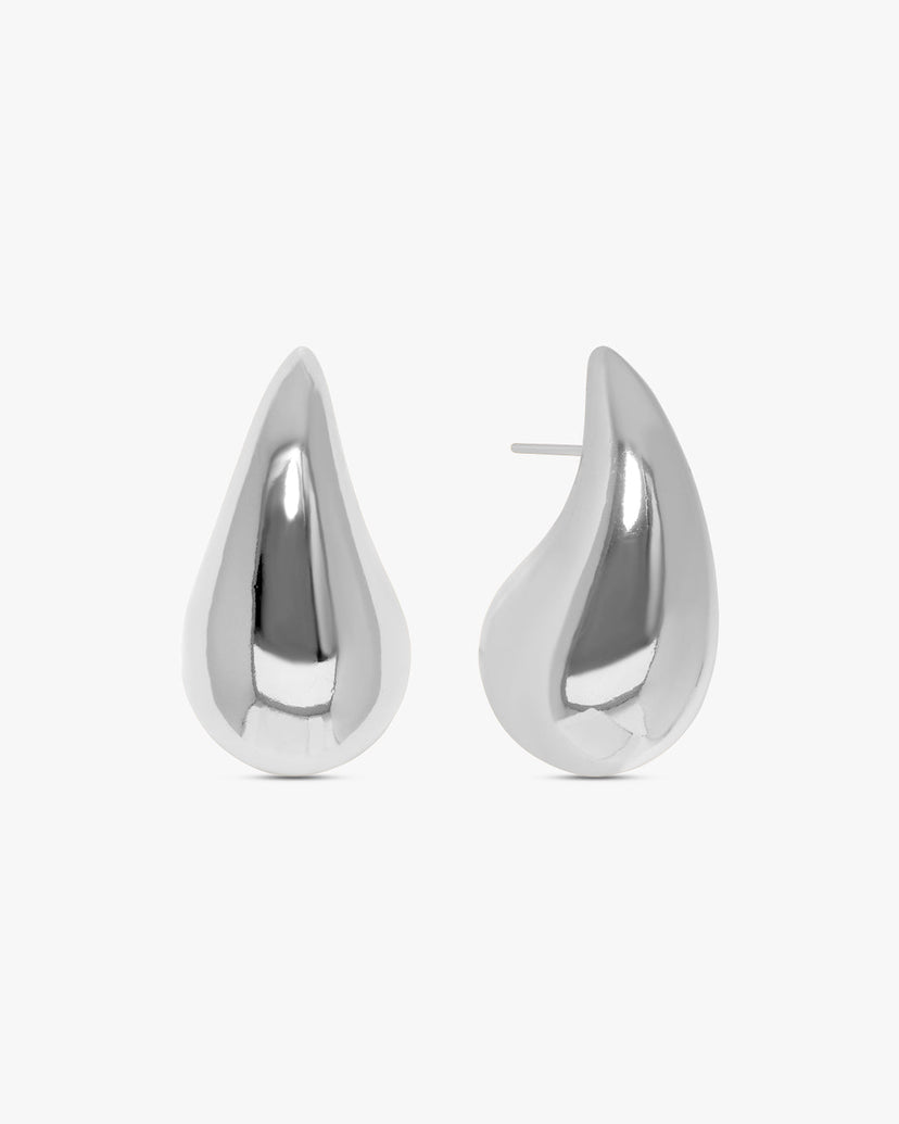 Sascha Large Drop Earrings - Stainless Steel
