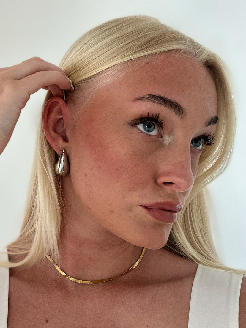 Sascha Large Drop Earrings - Stainless Steel