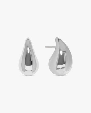 Sascha Medium Drop Earrings - Stainless Steel